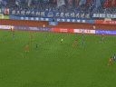 半场战报：宿迁队1-1南通队，房政阳，覃虹皓破门