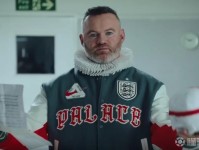 英格兰队发布与Palace的联名热身服，鲁尼出镜参与拍摄
