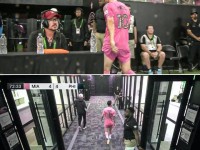 ESPN：ESPN社媒：梅西大腿后侧不适提前退场