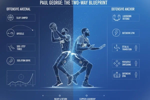 保罗·乔治攻防兼备的球员模板：技术特征与球队作用分析