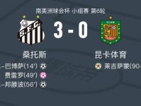 桑托斯3-0大胜昆卡体育，加布里埃尔-邦滕波建功，加布里埃尔-巴博萨1射1传
