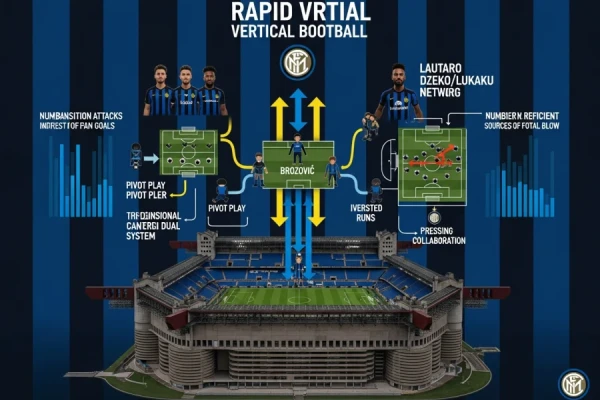 国际米兰队战术体系分析：垂直推进打法与双前锋体系再崛起