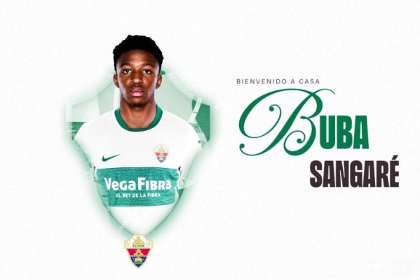 官方：埃尔切租借罗马18岁右后卫布巴-桑加雷，包含买断选项