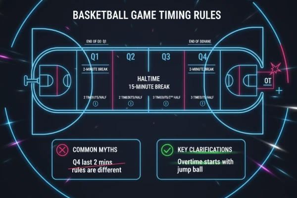科普：篮球四节制与加时赛规则详解及常见误区解答