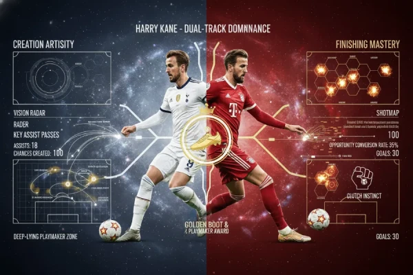 哈里·凯恩：全能中锋如何用传球与射门统治比赛