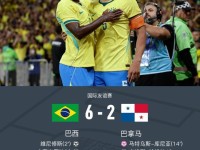 巴西6-2巴拿马，维尼修斯、卡塞米罗互相传射，帕奎塔破门