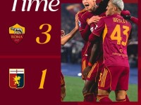 罗马2025年意甲26胜同期联赛第1，队史第4次达成自然年26胜+