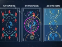 篮球防守策略详解：区域联防、人盯人及轮转技巧全面解析