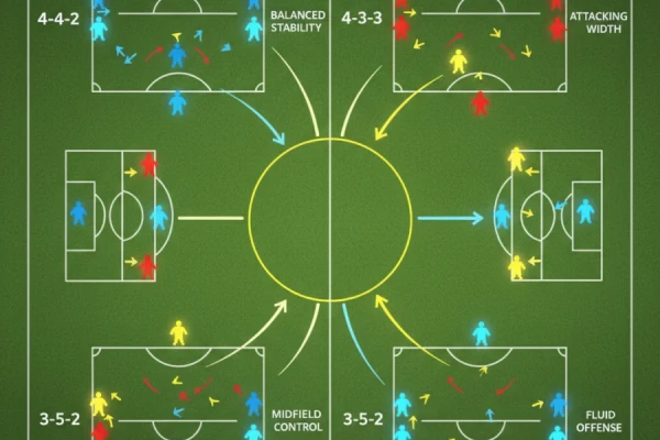 足球阵型大全：442、433、352……每种阵型都适合什么风格？