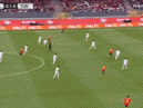 半场战报：比利时1-0突尼斯，特罗萨德破门，多库送助攻