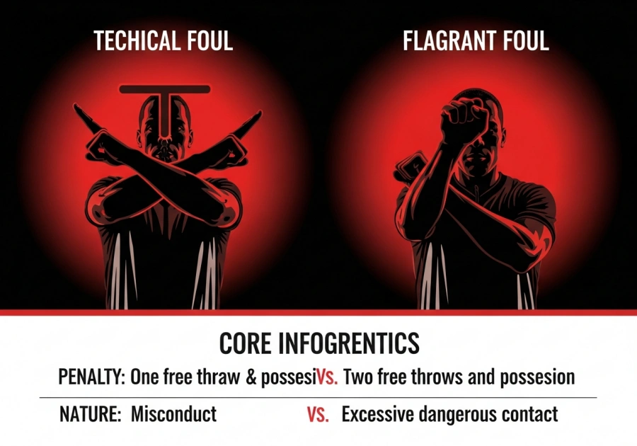 篮球犯规类型大全：深度剖析技术犯规、恶意犯规，一文搞懂！