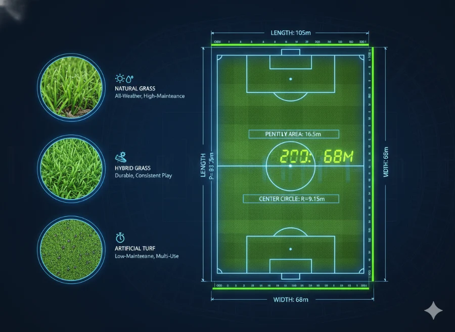 足球场地尺寸标准