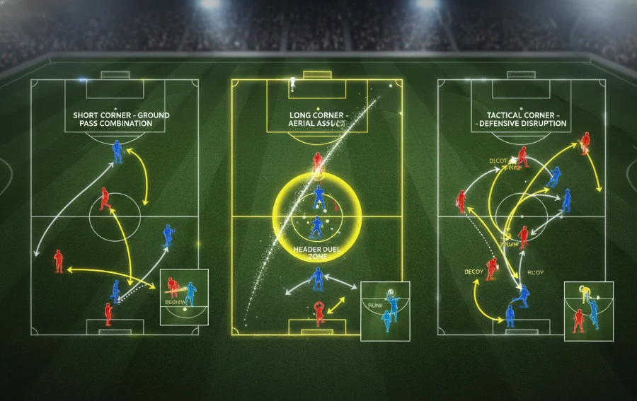 足球角球战术详解:短角、长角、战术角球如何影响比赛? 足球角球战术详解:短角、长角、战术角球如何影响比赛?