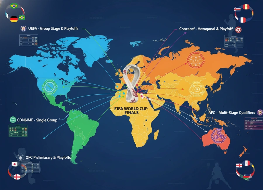 世界杯预选赛赛制详解:各大洲如何晋级比赛? 世界杯预选赛赛制详解:各大洲如何晋级比赛?