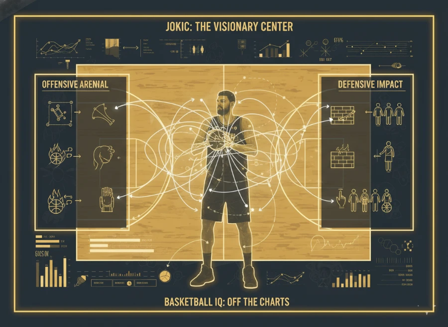 尼古拉·约基奇球风解析：史上最全面中锋的组织能力与攻防价值