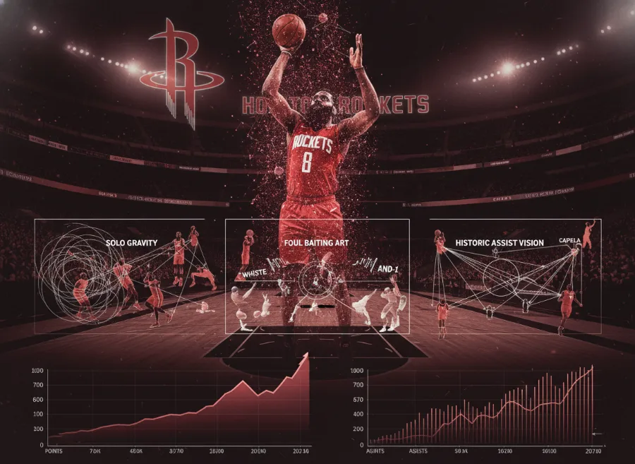 詹姆斯·哈登曾经的MVP打法解析:火箭时期的高效率进攻模式 詹姆斯·哈登曾经的MVP打法解析:火箭时期的高效率进攻模式