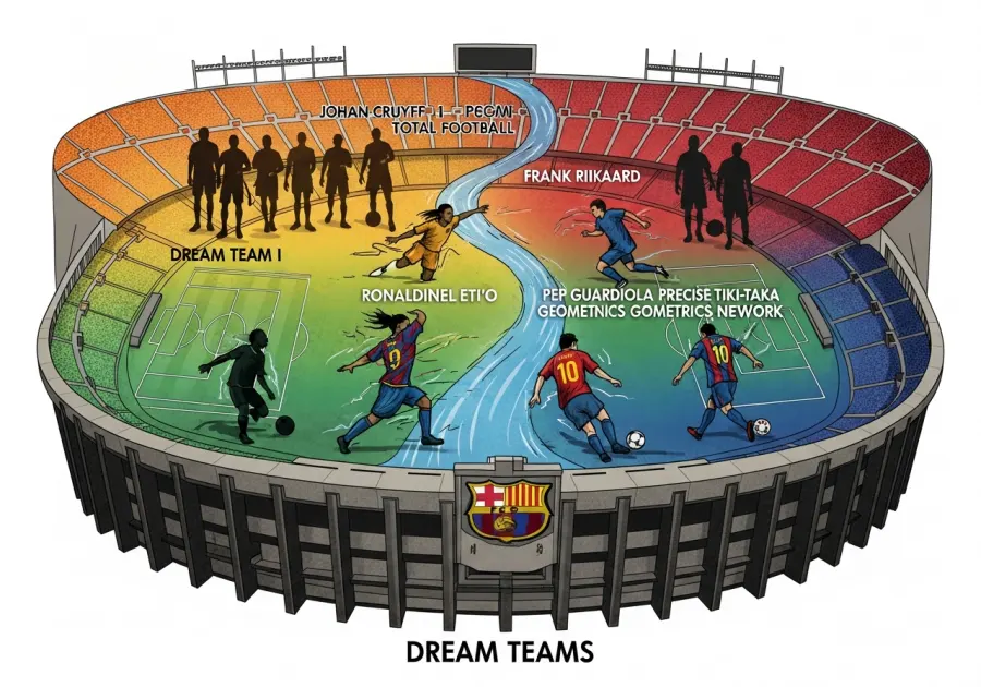 巴塞罗那俱乐部战术体系演变史：从梦一到梦三的传控哲学解析