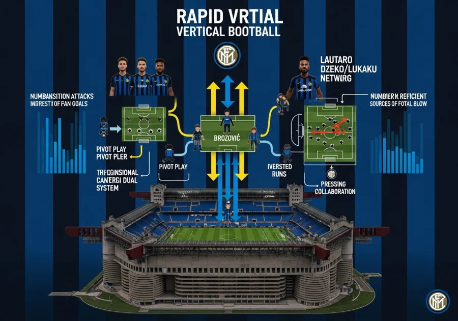 国际米兰队战术体系分析:垂直推进打法与双前锋体系再崛起 国际米兰队战术体系分析:垂直推进打法与双前锋体系再崛起