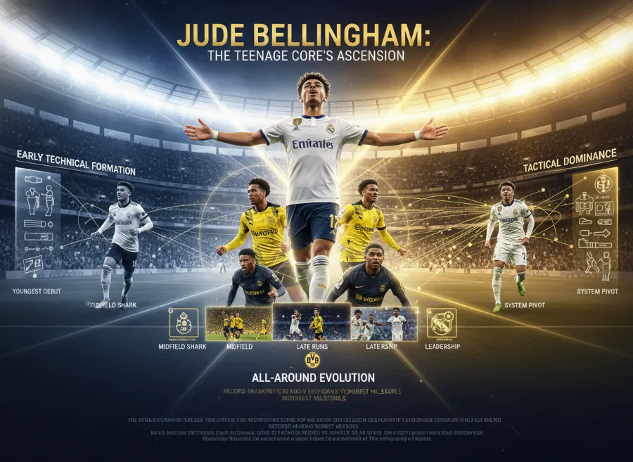 贝林厄姆全能中场分析:18岁成名的天才如何快速成为球队核心? 贝林厄姆全能中场分析:18岁成名的天才如何快速成为球队核心?