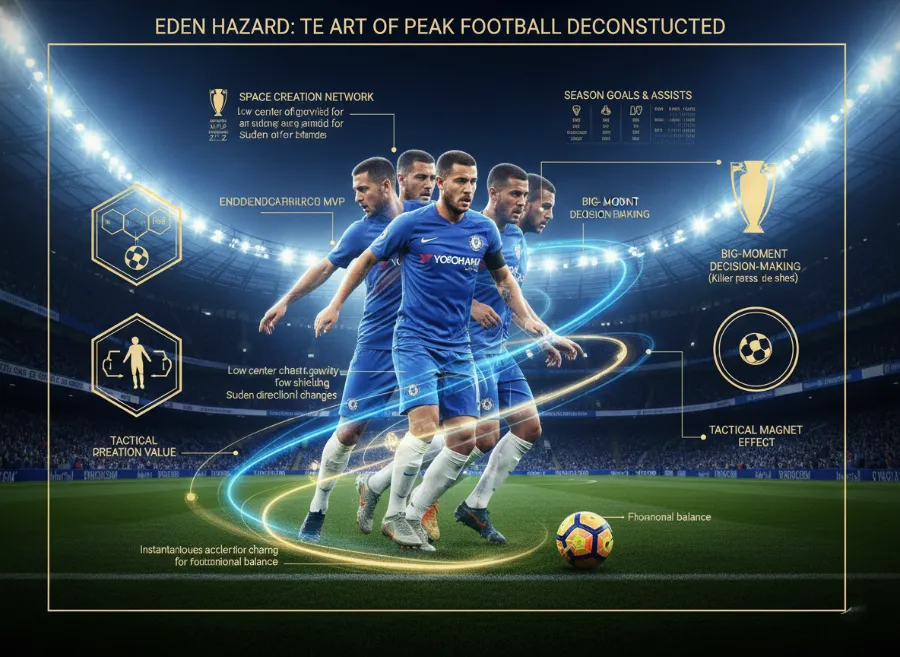 阿扎尔巅峰期技术分析：盘带艺术与关键进攻输出的隐性价值