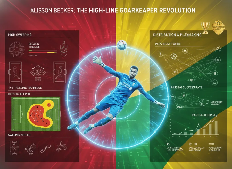 阿利森现代门将打法解析:高位扫荡与出球能力研究 阿利森现代门将打法解析:高位扫荡与出球能力研究