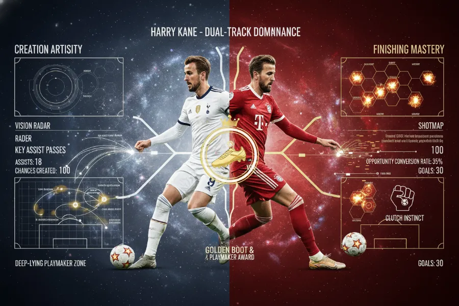 凯恩:全能中锋如何用传球与射门统治比赛 凯恩:全能中锋如何用传球与射门统治比赛