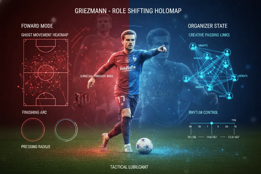 格列兹曼：多面手如何在前锋与组织者间自由切换